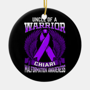 Chiari Malformation Awareness Uncle Support Ceramic Ornament