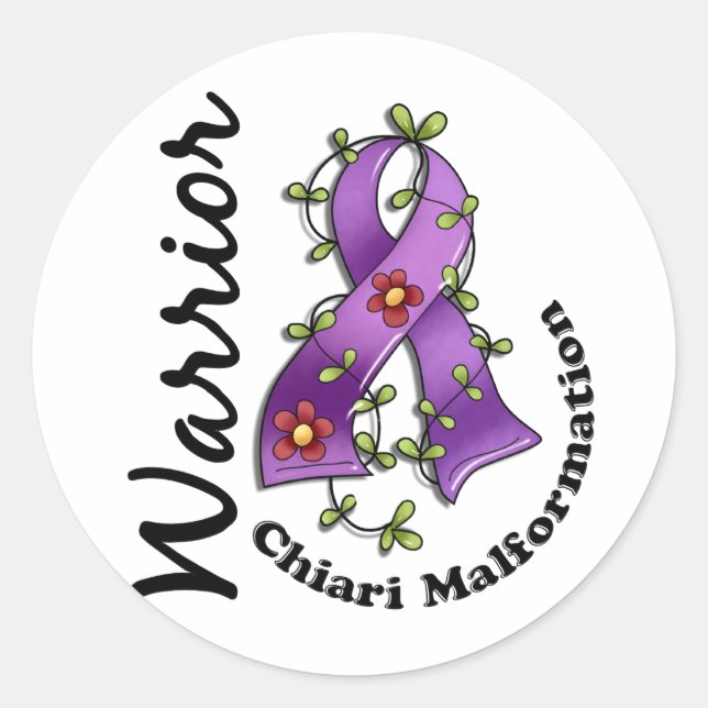 Chiari Malformation Warrior 15 Classic Round Sticker (Front)