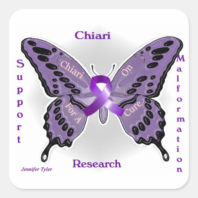 Chiari On Square Sticker (Front)