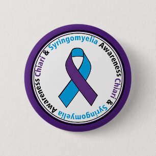 Chiari & Syringomyelia Awareness Ribbon Button