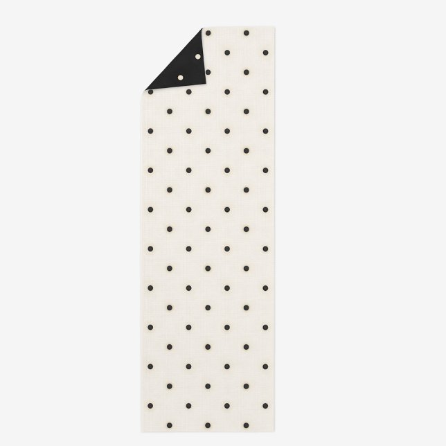 Chiaroscuro Polka Dots Reversible 2-Sided Yoga Mat (Just flip the mat for a change of scene)