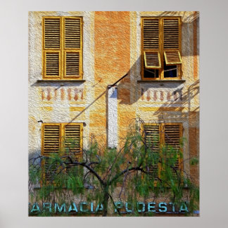Chiavari Windows 'Oil Painting' Poster