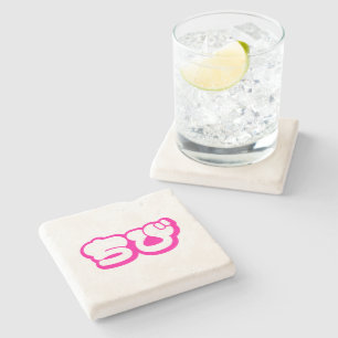 Chibi ちび Japanese Nihongo Hiragana Script Stone Coaster