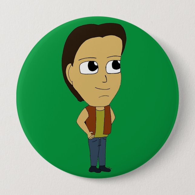 chibi   10 cm round badge (Front)