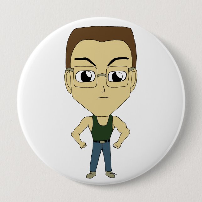 chibi   10 cm round badge (Front)