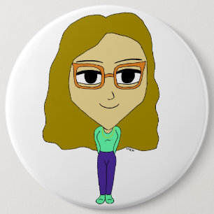 chibi 6 cm round badge