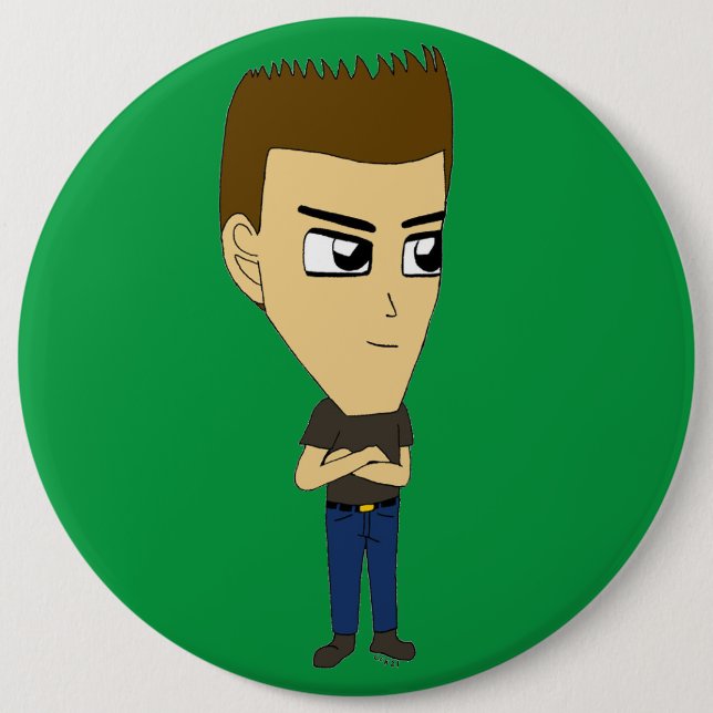 chibi    6 cm round badge (Front)