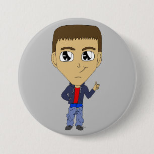 chibi 7.5 cm round badge