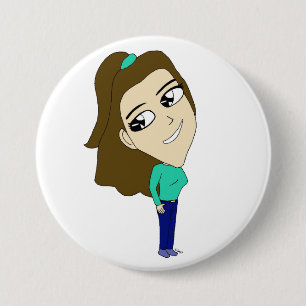chibi 7.5 cm round badge