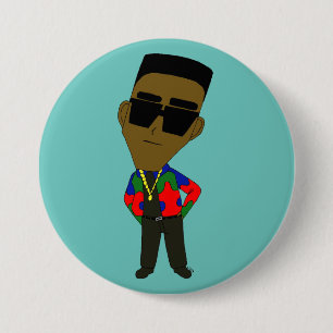 chibi 7.5 cm round badge