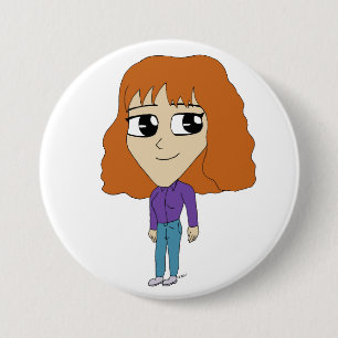 chibi    7.5 cm round badge