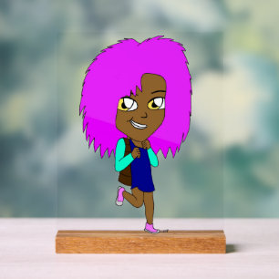 chibi acrylic sign