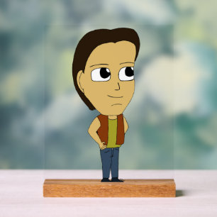 chibi acrylic sign
