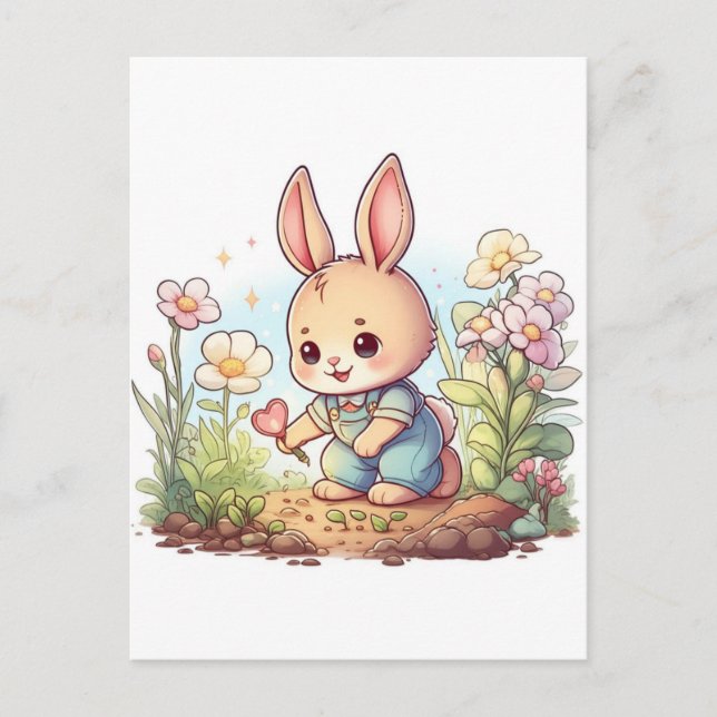 Chibi animal postcard (Front)