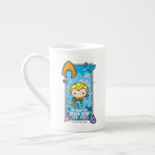 Chibi Aquaman - I'll Swim The Seven Seas Bone China Mug