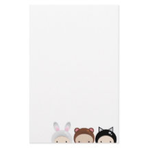 Chibi Baby Animals Stationery