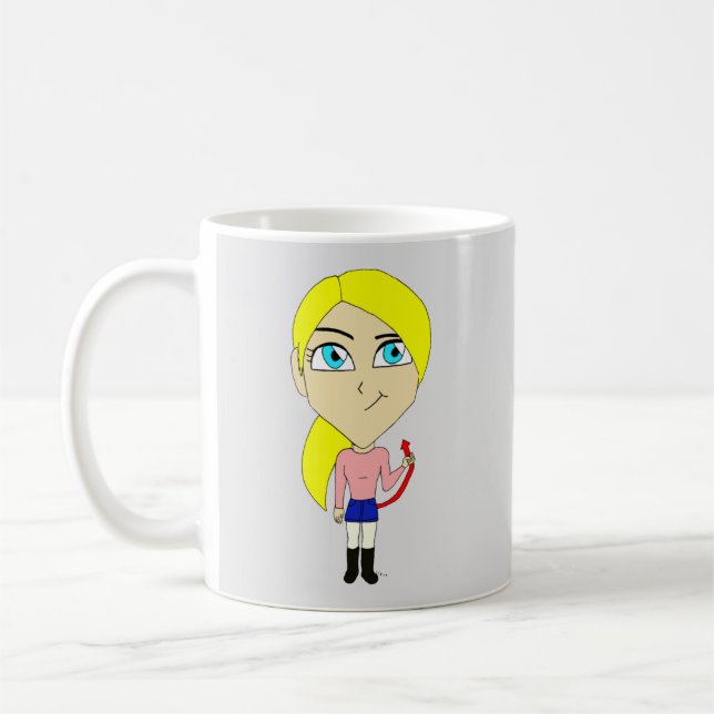 chibi "bad" girl   coffee mug (Left)