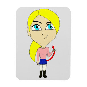 chibi "bad" girl magnet