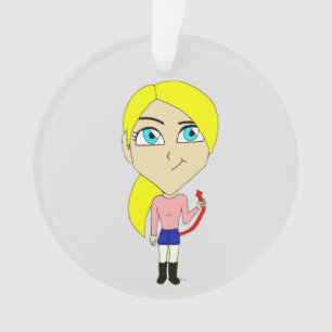 chibi "bad" girl    ornament