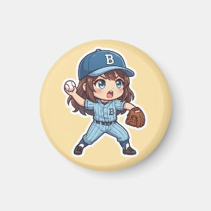 Chibi Baseball 2026 Edition - Pitcher Stride Magnet