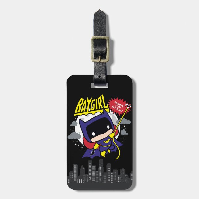 Chibi Batgirl Ready For Action Luggage Tag (Front Vertical)