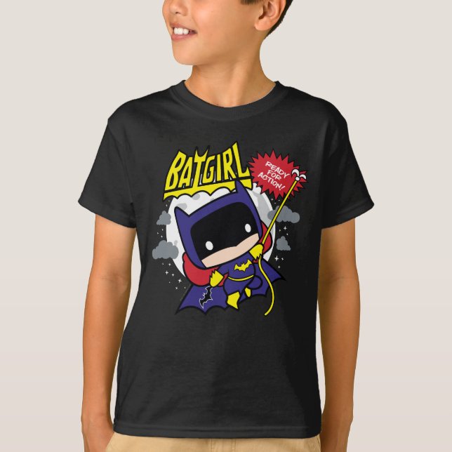 Chibi Batgirl Ready For Action T-Shirt (Front)