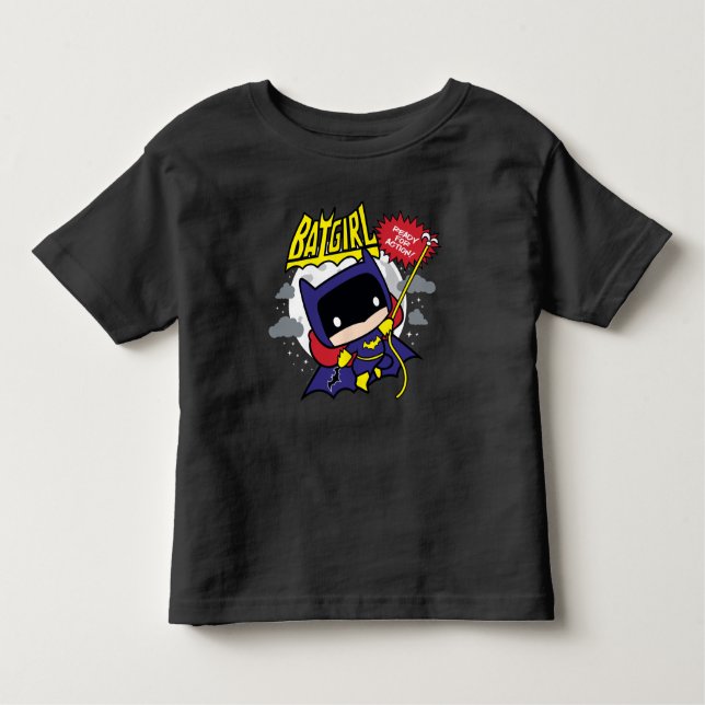Chibi Batgirl Ready For Action Toddler T-Shirt (Front)