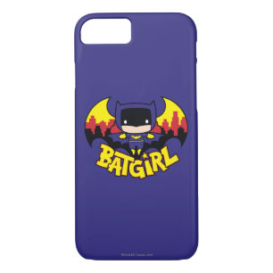 Chibi Batgirl With Gotham Skyline & Logo iPhone 8/7 Case