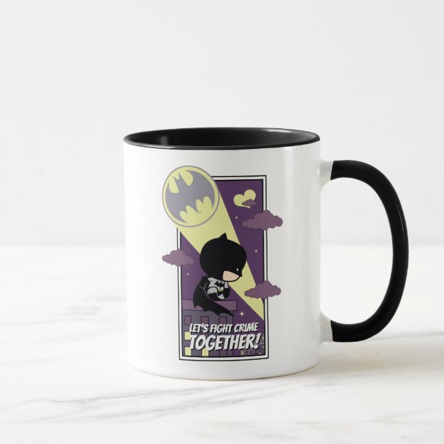 Chibi Batman - Let's Fight Crime Together Mug (Right)