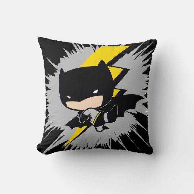 Chibi Batman Lightning Kick Cushion (Front)