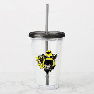Chibi Batman Scaling The City Acrylic Tumbler