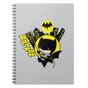 Chibi Batman Scaling The City Notebook