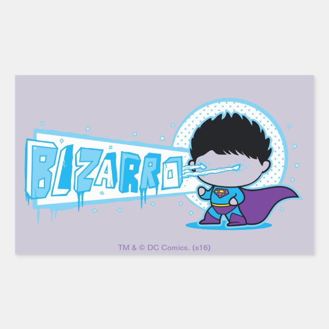 Chibi Bizarro Arctic Vision Rectangular Sticker (Front)