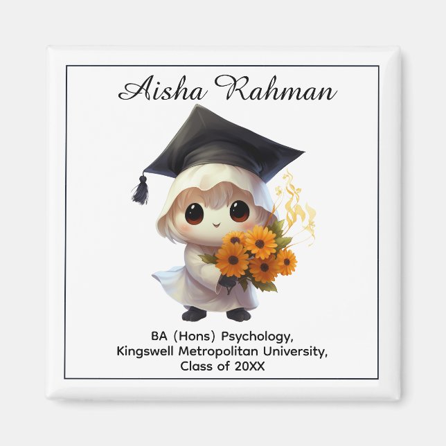 🎓Chibi Blossom Graduation Magnet (Front)