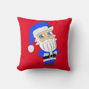 Chibi Blue Suit Santa Cushion