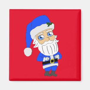 Chibi Blue Suit Santa Magnet