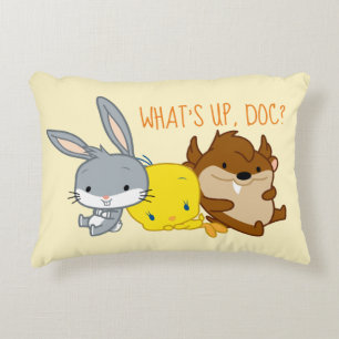 Chibi BUGS BUNNY™, TWEETY™, & TAZ™ Decorative Cushion