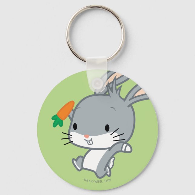 Chibi BUGS BUNNY™ With Carrot Key Ring (Front)