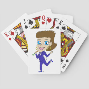 chibi bunny tail playing cards