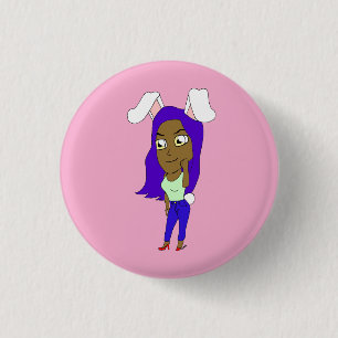 Chibi Bunnygirl 3 Cm Round Badge