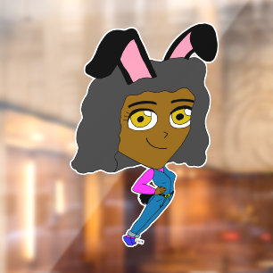 chibi bunnygirl button