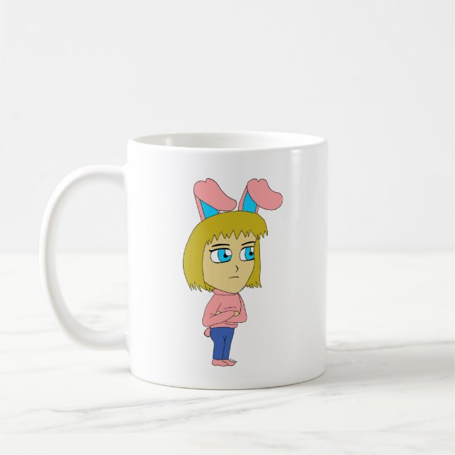 chibi bunnygirl coffee mug (Left)