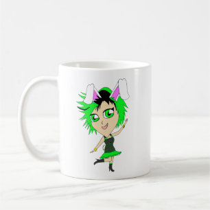 chibi bunnygirl coffee mug