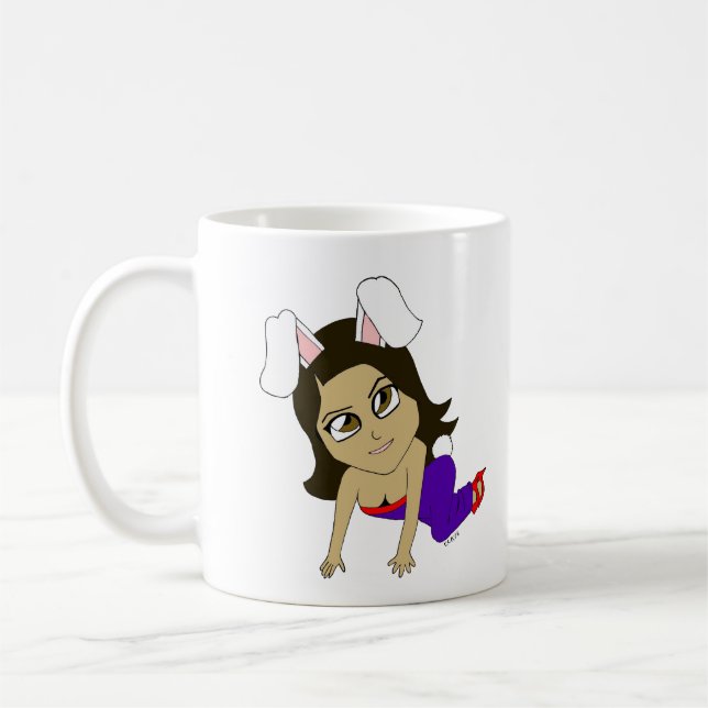 chibi bunnygirl  coffee mug (Left)