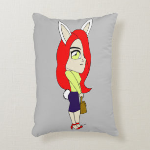 chibi bunnygirl decorative cushion