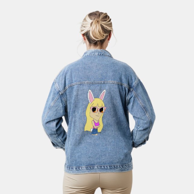chibi bunnygirl   denim jacket (Model)