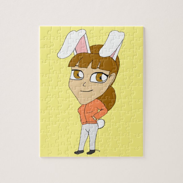 chibi bunnygirl   jigsaw puzzle (Vertical)