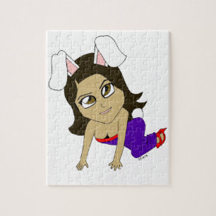 chibi bunnygirl jigsaw puzzle
