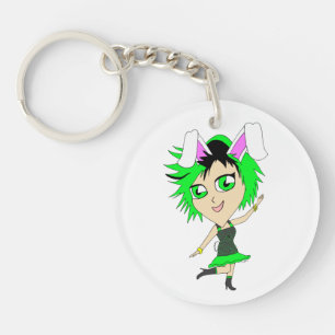 chibi bunnygirl  key ring