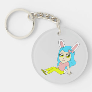 chibi bunnygirl keychain